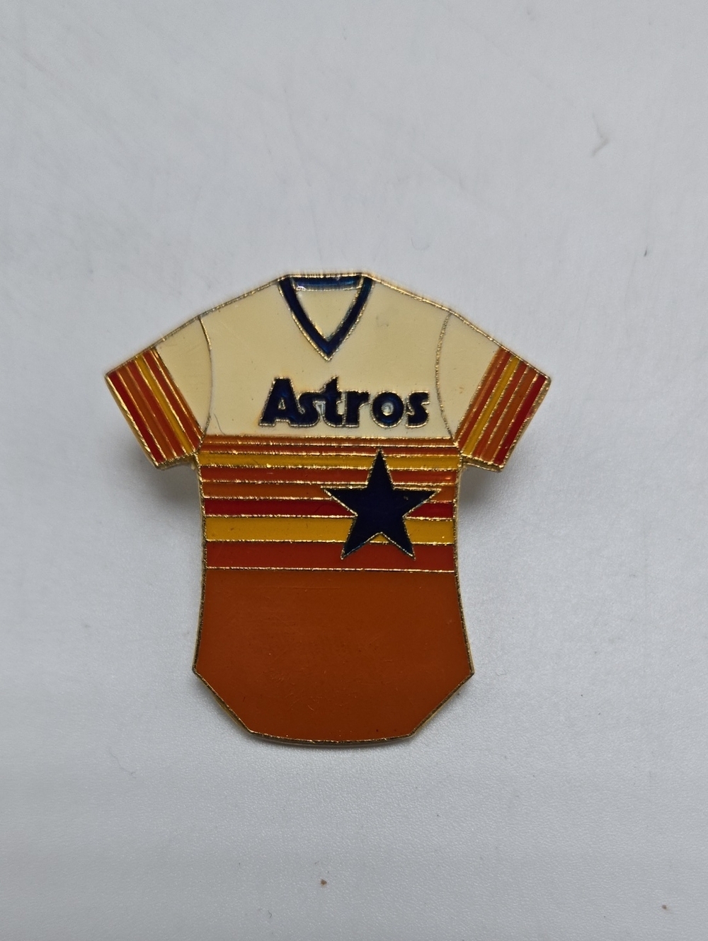 NWT 1985 MLB Houston Astros Lapel Pin Jersey Baseball Souvenir Pinback Fashion